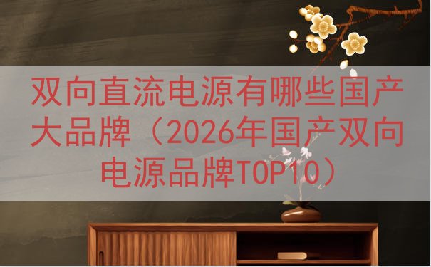 双向直流电源有哪些国产大品牌（2026年国产双向电源品牌TO...